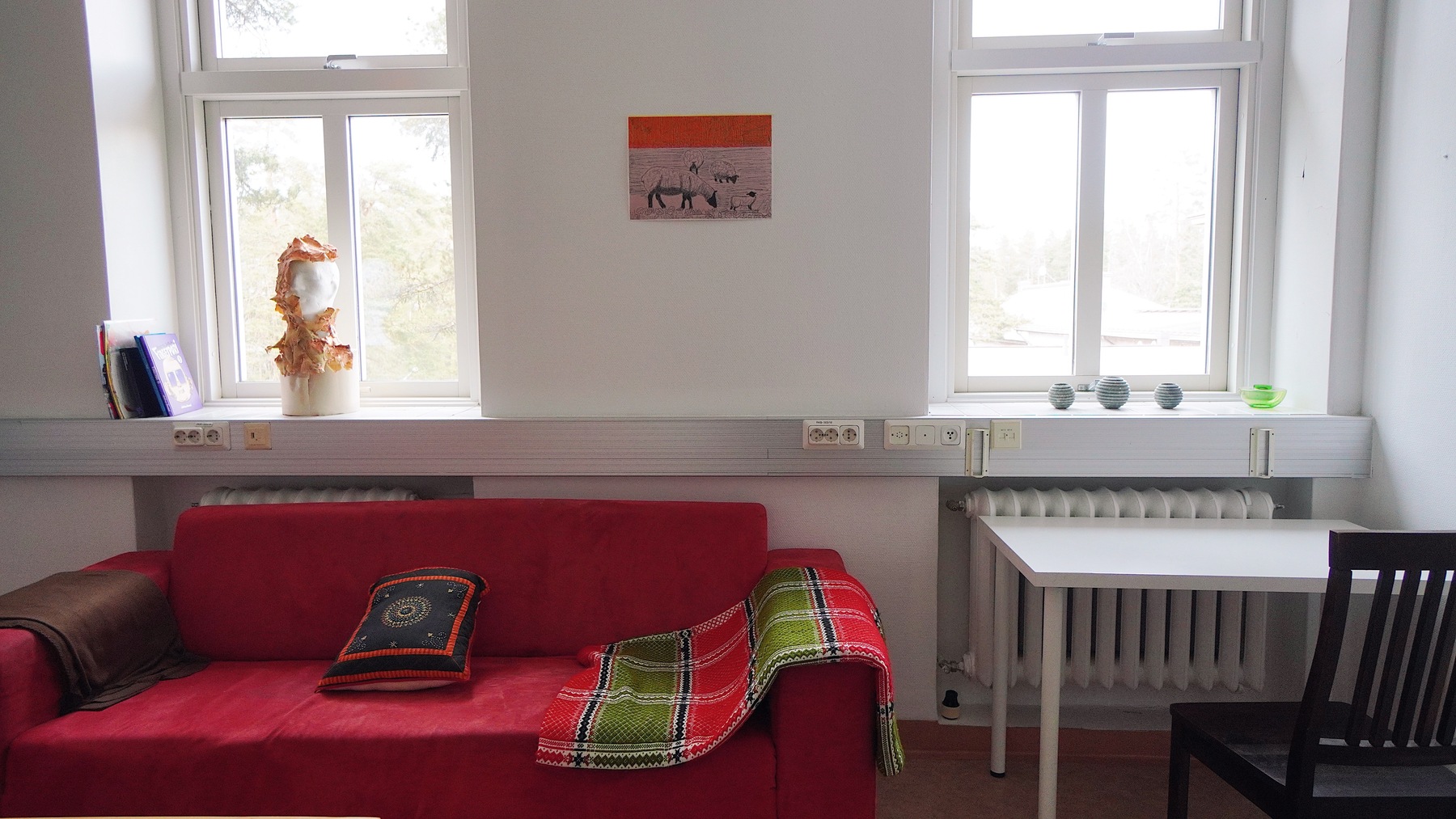 Floor 3 - Artist Residency Red Couch