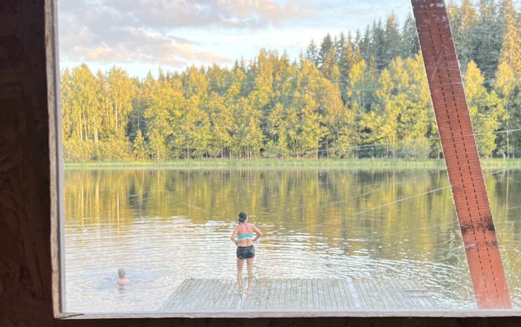 Lake sauna